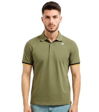 K-Way Green Shirt Collar Polo