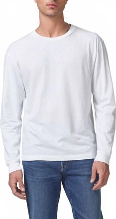 Citizens Of Humanity Mens Everyday Long Sleeve Tee In White