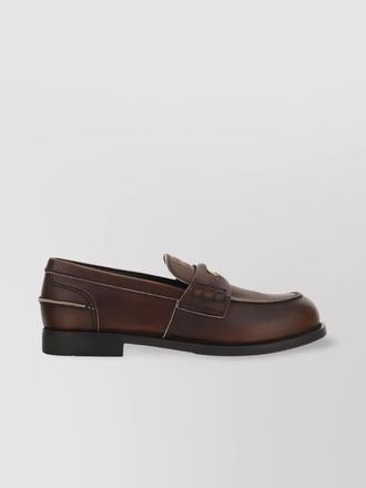 Miu Miu leather penny loafers