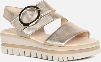 Gabor Womens Amarillo Womens Sandals - Gold - Size: 4.5