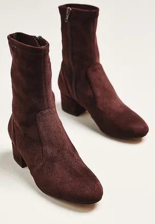 Silent D Block-Heel Ankle Boots