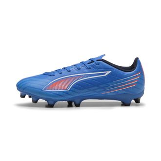 Puma Ultra 6 Play FG/AG Soccer Shoe Unisex, Ultra Blue-PUMA White-Glowing Red, 11