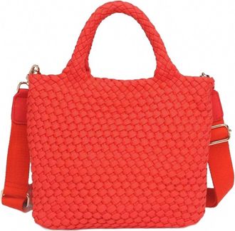 Sol and Selene Womens Skys The Limit Small Sustainable Crossbody Bag In Coral