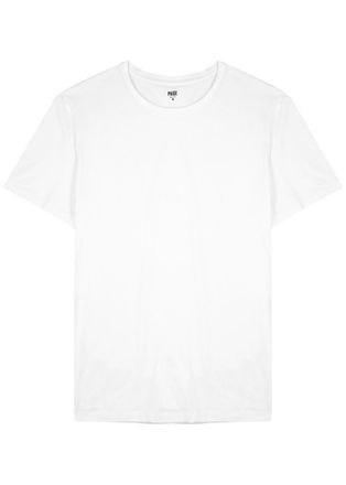 Paige White Stretch-jersey T-shirt, T-shirt, Spandex - XL