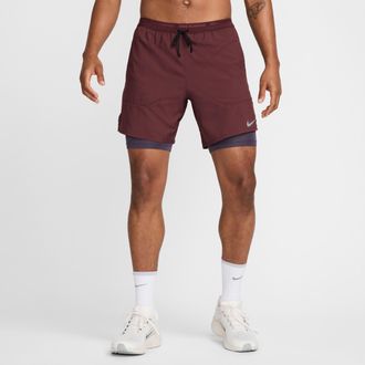 Nike Mens Stride Dri-FIT 7 2-in-1 Running Shorts in Red | DM4759-652
