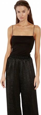 Enza Costa Essential Strappy Tank Top In Black
