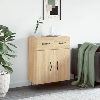 vidaXL Aparador De Madera De Ingenier&iacute;a Roble Sonoma 69,5x34x90 Cm Vidaxl