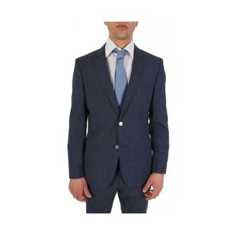 HUGO BOSS Heren, Jassen, Blauw, Maat: XL Leer