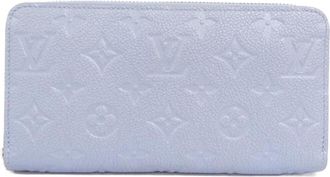 Louis Vuitton Blue Monogram Monogram Empreinte Long Wallet (Bi-Fold) (Pre-Owned)