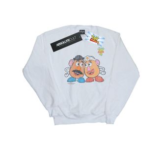 Disney Heren Toy Story 4 Mr en Mrs Aardappelhoofd Sweatshirt (Wit)