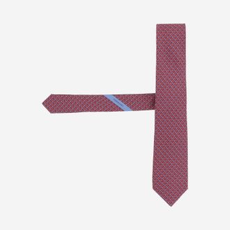 Ferragamo Silk Jacquard Necktie - Red