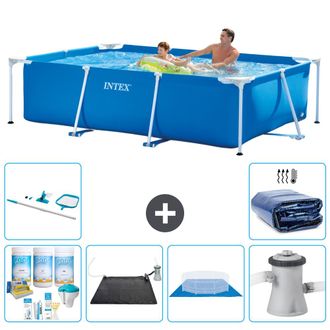 Intex Piscina Con Estructura Rectangular - 260x160x65 Cm - 7-piezas S20031