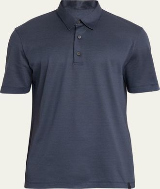 Brioni Mens Jersey Pique Polo Shirt
