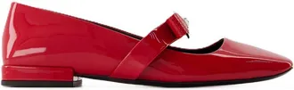 Versace Womens Flat Red Calfskin