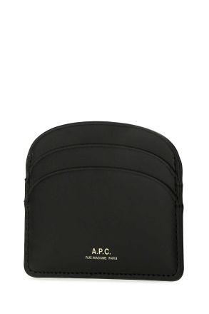 A.P.C. Womens Black Leather Card Holder Lzz Vache Portafogli Wallet