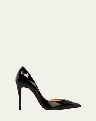 Christian Louboutin 100mm Iriza Patent Open-Side Pumps