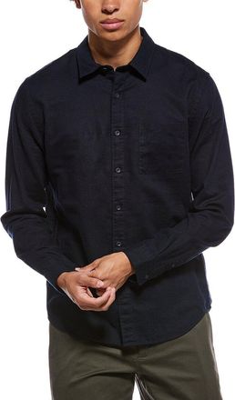Vince Linen-Blend Button-Down Shirt