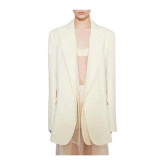 Sportmax Spstenuta Blazer - Dames - Jassen - Geel - Maat: XS Zijde