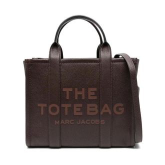 Marc Jacobs Shopping Bags, female, Brown, ONE SIZE, The Leather Small Tote