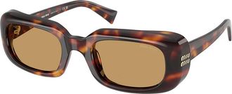 Miu Miu MUB13SF Asian Fit 27L10Y Womens Sunglasses Tortoiseshell Size 52