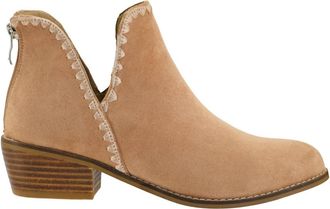 Corkys Footwear Womens Spice It Up Booties In Camel Faux Suede