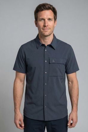 Sch&ouml;ffel Funktionshemd SCH&Ouml;FFEL Shirt Style Dooser MEN, Herren, Gr. 46, N-Gr, navy blazer, Obermaterial: 85% Polyester, 15% Elasthan, Hemden Funktionshemd, f&uuml;r