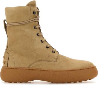 Tod's Tods Beige Leather Ankle Boots