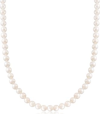 Ross-Simons 6-7mm Cultured Pearl Necklace With 14kt Yellow Gold
