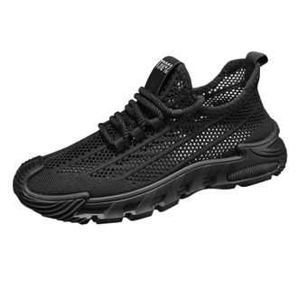 Generic Mens Trainers Breathable Mesh Athletic Running Shoes Lightweight Hollow Out Sports Shoes Comfortable Chunky Orthopedic with Soft Footbed Non-Slip Comf