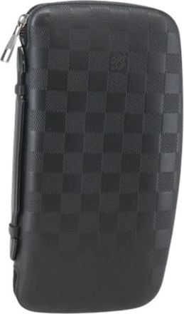 Louis Vuitton Pre-owned Vintage Leren Clutch - Dames - Vintage Clutch - Zwart - ONE Size - Leer - Vintage
