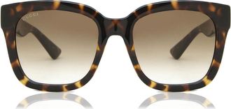 Gucci GG1338S 003 Womens Sunglasses Tortoiseshell Size 54 - Free RX Lenses - Free RX Lenses