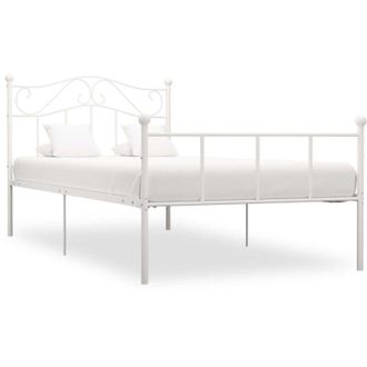 vidaXL vidaXL Giroletto Bianco in Metallo 90x200 cm