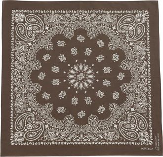 Fortela Ikara Cotton Bandana in Brown at Nordstrom