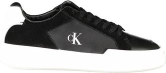 Calvin Klein Leather Sneaker - Heren - Sneakers - Zwart - 44 EU - Leer - Schoenen