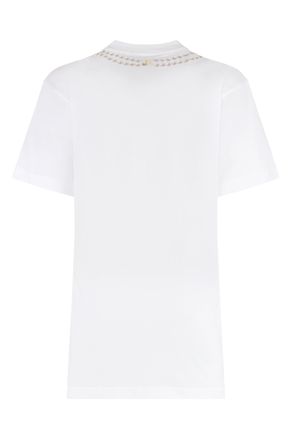 Moschino Womens T-Shirt Printed Cotton White T-Shirts & Jerseys