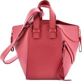 Loewe Hammock Bag Leather Mini hobo bag - Roze