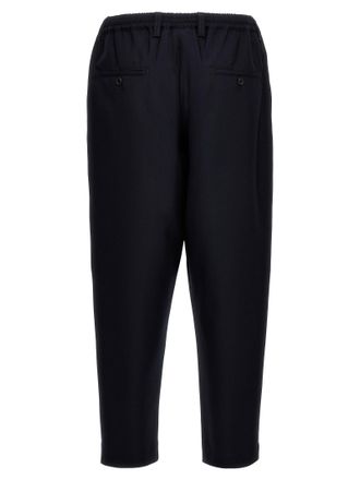 Marni Virgin Wool Cropped Trousers - Black