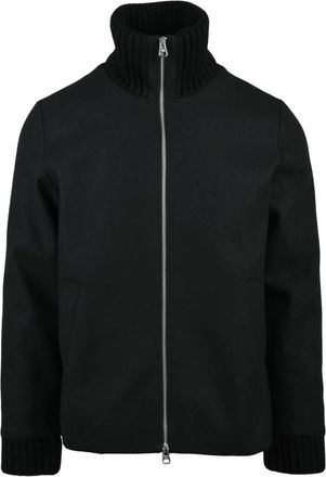 Daniele Alessandrini Hoodies & sweatvesten, Heren, Zwart, S, Wol, Giubbotto Jacket