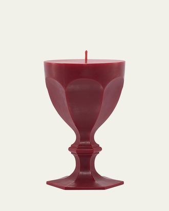 Baccarat Harcourt Goblet Candle, Red