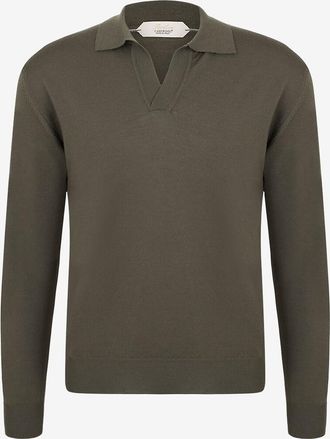 Aurélien Feiner Polohemd-Pullover aus Wolle Cashwool