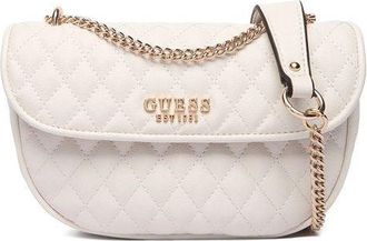 Guess Womens Crossbody Bag Off White Polyurethane Crossbody-bags