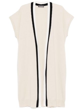 Lorena Antoniazzi knitted cardigan - women - Silk/Wool/Cashmere - 44 - Neutrals