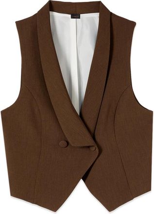 Oltre Suit Vests - Dames - Gillet - Bruin - L - Kostuums