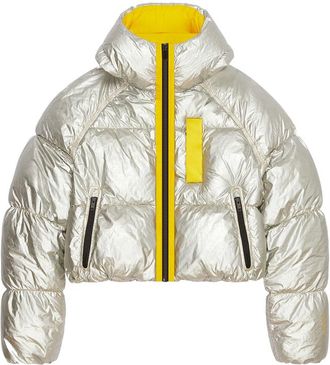 Givenchy MenS Fluo Yellow Short Puffer Jacket, Size 38