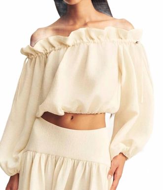Shona Joy Jasper Off Shoulder Top In Resin