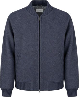Circolo 1901 Bomber Zip Luxury Wool - - Jackets - Uomo - Blu - 2XL