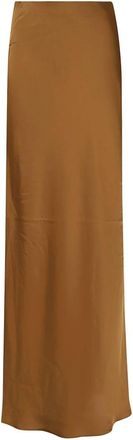 Ralph Lauren Geweven A-lijn Rok - Dames - Maxi Rokken - Bruin - 3XS - Rokken