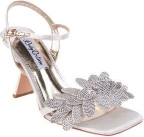 Lady Couture Lust Floral Ankle Strap Sandal in Ivory at Nordstrom Rack, Size 12