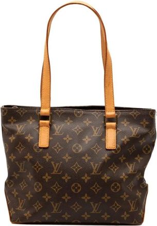 Louis Vuitton Pre-owned Tote Bags, female, Brown, Size: ONE SIZE Pre-owned Printed Coated Canvas Tote