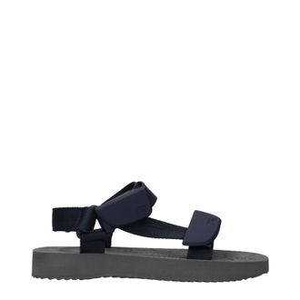 Burberry Damens Stoffsandalen Blau/Lake